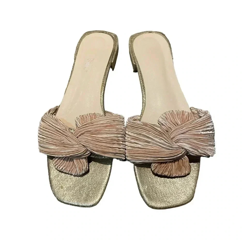 Metallic pink Sandal Flats Size 41